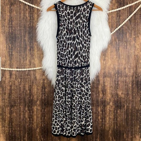 Trina Turk Huxley Leopard Print Fit & Flare Dress - Picture 5 of 8